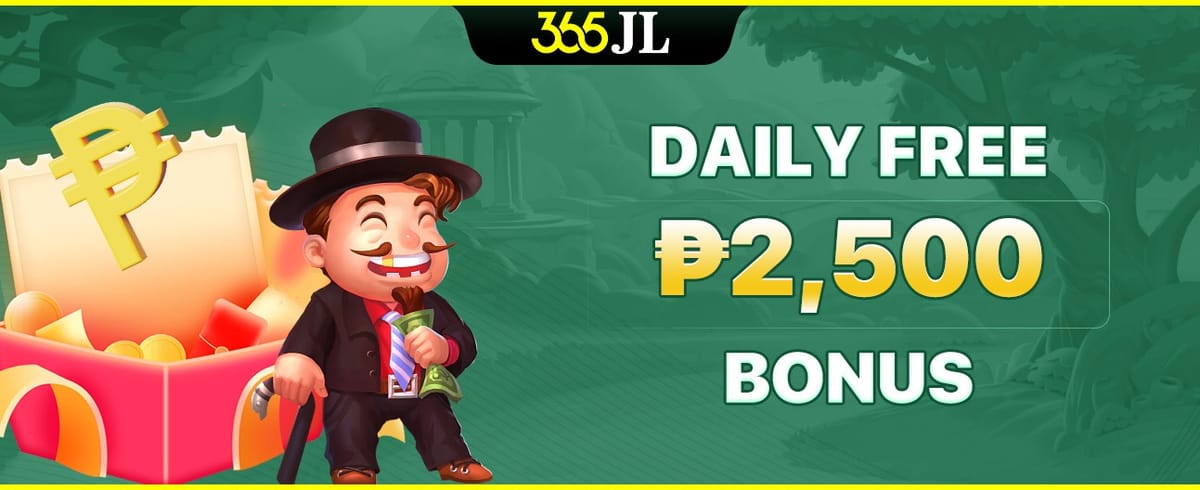 Daily Free ₱2,500 Bonus promotional banner